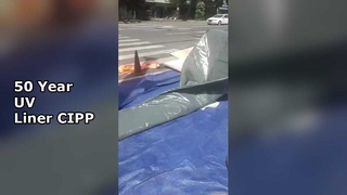 การซ่อมแซมท่อระบายน้ำทิ้ง UV CIPP Liner 50 ปีไม่มีการขุด