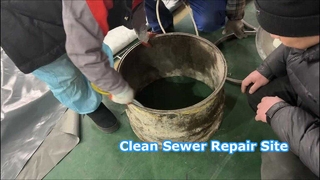 เครื่องแพ็คปลายซ่อมแซมท่อน้ำทิ้งแบบไม่มีร่องลึกสำหรับการติดตั้งซับยูวี