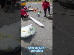 การฟื้นฟูท่อระบายน้ำทิ้งแบบไร้ร่องลึก UV CIPP ที่มีประสิทธิภาพ