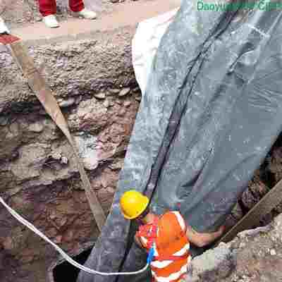DN2000 UV CIPP Liner สําหรับการฟื้นฟูท่อหลอดที่ไม่มีขัง ความหนา 16 มม และความยาว 45 เมตร