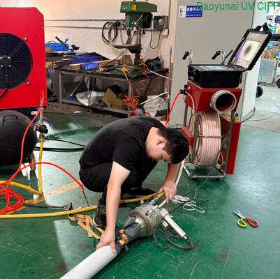 Front Push-Rod LED UV Curing UV CIPP Equipment for DN100-DN250 Pipe Rehabilitation with HD Inspection Camera